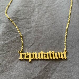 Taylor Swift Reputation gold necklace